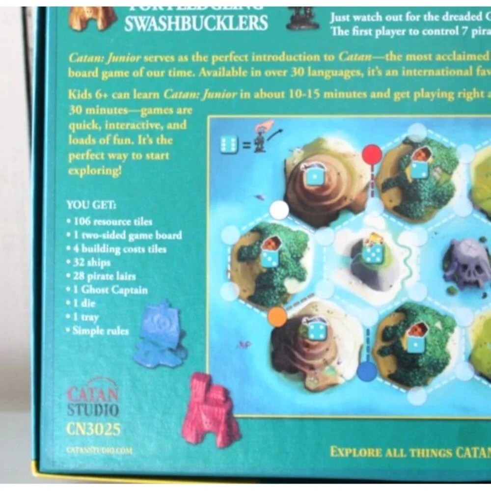 Catan Junior 3025 Fun Fair Klaus Teuber Board Game Adventure for Fantasy 6+.